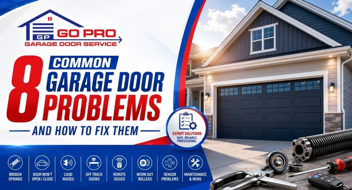 You are currently viewing 8 Common Garage Door Problems and How to Fix Them