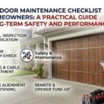 Read more about the article Garage Door Maintenance Checklist for Homeowners: A Practical Guide for Long-Term Safety and Performance