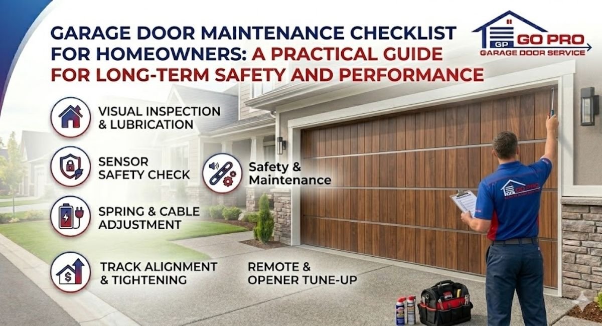 You are currently viewing Garage Door Maintenance Checklist for Homeowners: A Practical Guide for Long-Term Safety and Performance