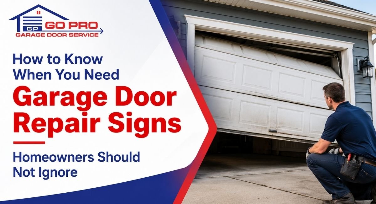 Read more about the article How to Know When You Need Garage Door Repair: Clear Garage Door Repair Signs Homeowners Should Not Ignore