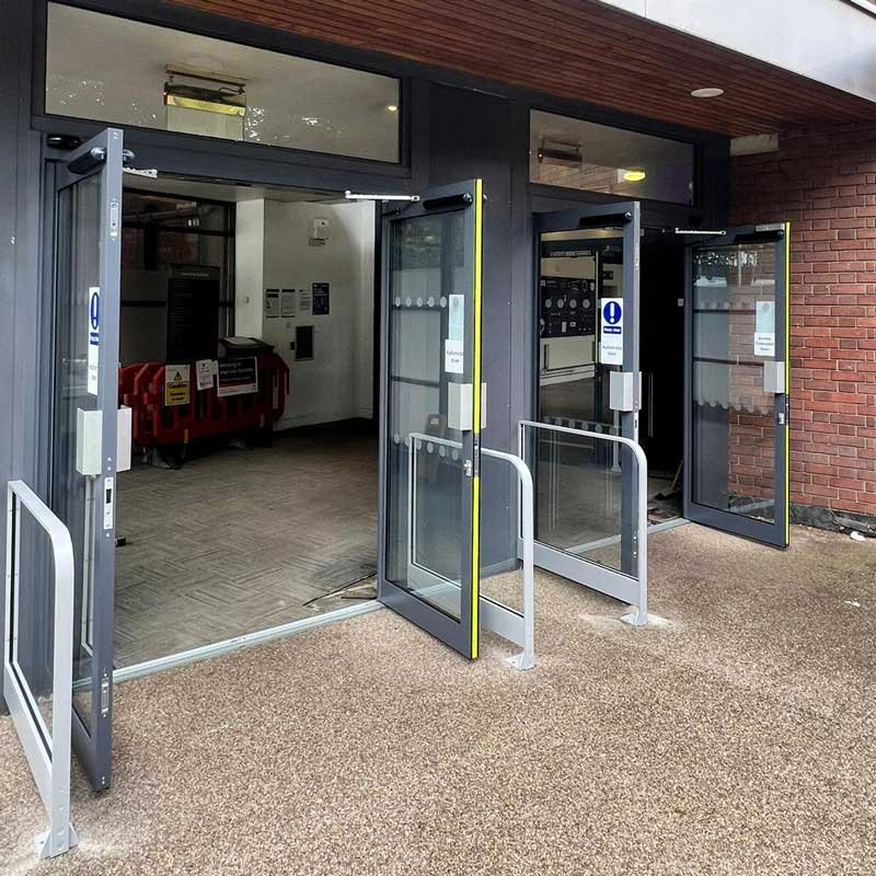 Automated Swing Doors installed and serviced by Go Pro Garage Door Service